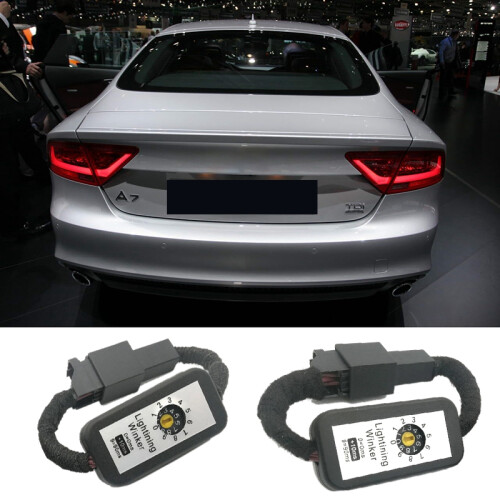 2Pcs Car Light Dynamic Turn Signal Indicator LED Taillight Add- Module For- A7 Sportback 2012-2014 2