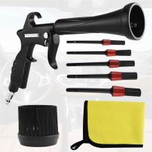 Air Cleaning Nozzle with Rubber Guard and Brass Adjustable Air Flow Nozzle Air Nozzle for Compressor Pneumatic Tool