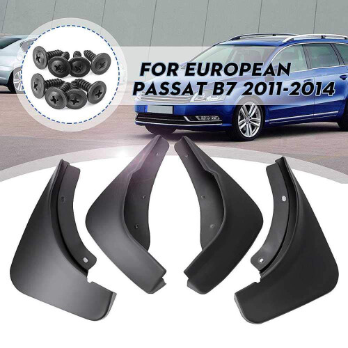 Mud Guards Mud Flaps For-  B7 2011-201 European  Full Protection  Guards 4Pcs Mudguard 1