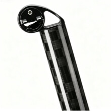Glossy Full Carbon Fiber Offset Seatpost 33.9x580mm, Rear Setback Saddle Pole Ultralight Upgrade Bicycle Tube
