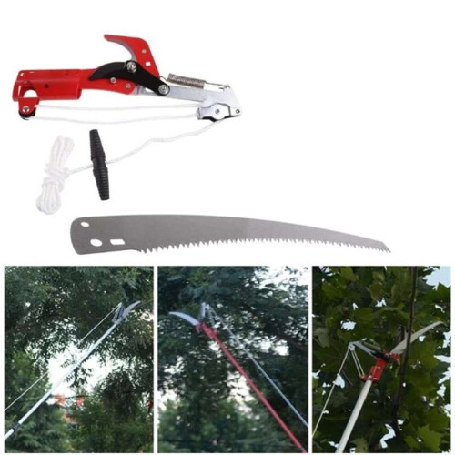 Extendable High-Altitude Lopper for Thick Branches - Fruit Tree Pruning Saw Cutter 1