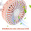 Roze Auto Ventilator USB Plastic Mini Fan Voor Koeling 6