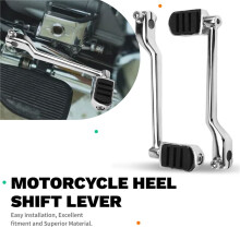 Motorcycle Heel Toe Shift Lever Pedal Front Rear Lever with Shifter Pegs for Touring Softail FL Trike