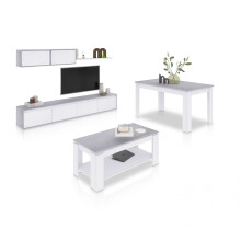 Pack salón con mesa de centro y mesa de comedor Arlet Max