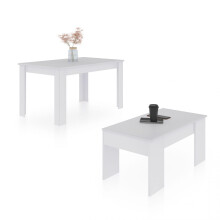 Pack mesa de comedor 140 y mesa de centro Vita