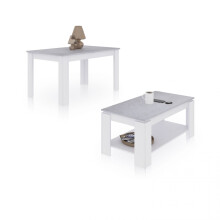 Pack mesa de comedor 140 y mesa de centro Lya