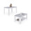 Pack mesa de comedor 140 y mesa de centro Lya 1