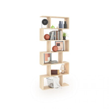 Estantería de diseño escalonado vertical en roble canadian 192 cm Zoe High