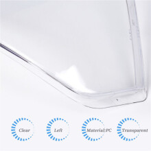 For Ram 1500/2500/3500 2009-2018 Car Headlight Lens Cover Lampshade Front Auto Light Shell Left Side