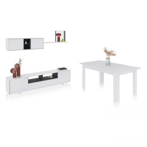 Pack salón con mesa de comedor Kenzo Plus VA