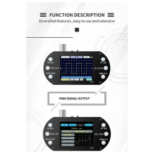 -Hand-Digitaloszilloskop, 2,5 MHz Abtastrate, 500 KHz Bandbreite, Unterstützt AUTO mit Sonde für Elektronische Reparaturen, DIY