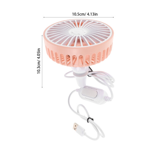 Roze Auto Ventilator USB Plastic Mini Fan Voor Koeling 1