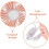 Roze Auto Ventilator USB Plastic Mini Fan Voor Koeling 4