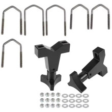 Soporte Universal de Elevación Alta de 1 A 2,5 Pulgadas para Tubo Delantero, Soporte de Tubo de Gato Ajustable para Portaequipajes Delantero para