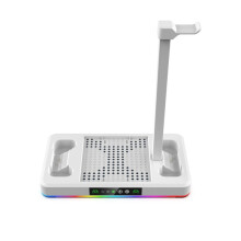 Dual Charging Station Dock Controller Verticale Koelstandaard Koelventilatorstandaard met RGB-Licht voor Series XS B