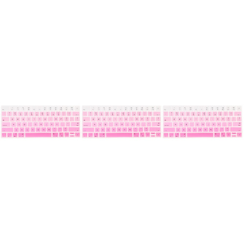 3Pièces Clavier Rose Tpu Anti-Poussière Portable 2