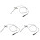 3Pièces Sonde Thermique Four Accessoires Argent 2