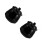 2Pièces Boîte Sucre Céramique Noire Design Compact 2