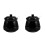 2Pièces Boîte Sucre Céramique Noire Design Compact 4