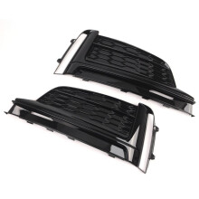 Front Bumper Fog Light Grille Grill Cover for A5 S5 S- 2017-2019 Lower Bumper Grill 8W6807681F 8W6807682F