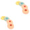 8Pièces Couvercles Silicone Etanches Design Cartoon Couleurs Multiples 3