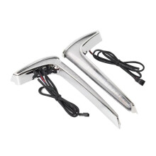 Motorcycle Front Fairing LightIndicator Run Turn Brake Lights for Indian Challenger Chieftain Pursuit Silver and White