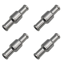 4 Pcs 10mm Check Valve Brake Servo Booster No Return Inline One Way Valve Non Return Valve Vacuum Hose Aluminum Valve