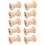 40Pcs Wooden Empty Thread Spools Natural Color 29mm X23mm 4