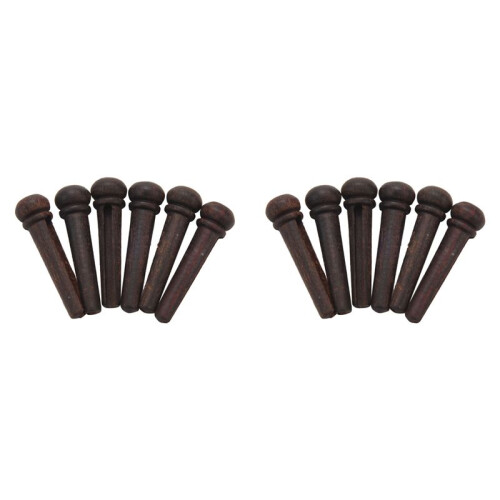 12pcs Palisander Gitarre Bridge Pins Ende Pin Set