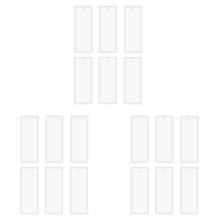 18 Pièces 3.7 Pouces Rectangle Silicone Marque-Page Moule Bricolage Marque-Page Moule Faisant Résine ÉPoxy Bijoux Artisanat Moule Transparent