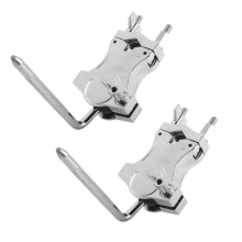 2X Support de Clip de Batterie Unique Support de Bras de Tambour Support de Montage Support de Montage de PièCes de Grosse Caisse Clip