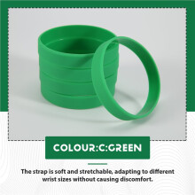 100Pcs Blank Elastic Solid Color Silicone Wristbands Stretch for Men Women Teens Gifts Students Sports Party Supplies,C