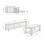 Pack salón con mesa de centro Nitza Plus V1 5
