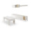 Pack salón con mesa de centro Nitza Plus V2 2