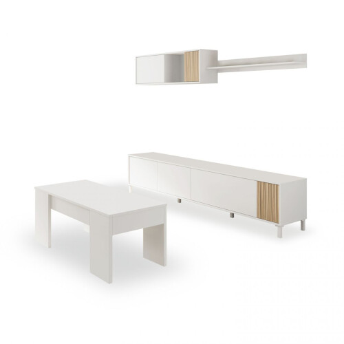 Pack salón con mesa de centro Nitza Plus V2 1