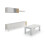 Pack salón con mesa de centro Nitza Plus V1 2