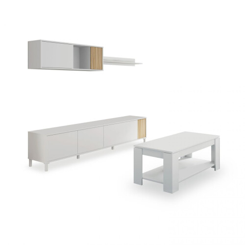 Pack salón con mesa de centro Nitza Plus V1 1