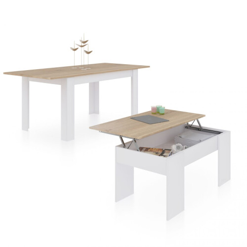 Pack mesa de comedor 140 y mesa de centro Vita 1