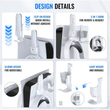 For PS5 Accessories Headphone Stand Mount for PS 5 Console Anti-Slip Gaming Headset Hanger Holder Headphone Hook