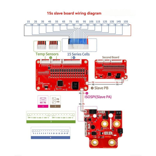 Flipsky LTC6811 12S  BMS Slave Board Batteriemanagementsystem für 18650 Li-Ion Lithium 2