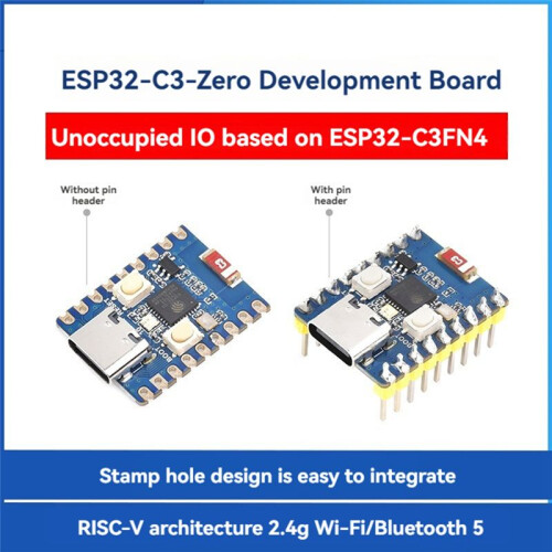 ESP32-C3-Zero Development Board Wifi -Modul RISC-V 32-Bitars Enkärnig Processor ESP32-C3FN4 Typ-C B 1