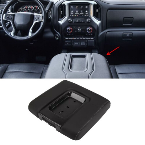 Car Front  Armrest Box Cover Central Control Armrest Box Panel 22881398 for  Silverado 2014-2020 1