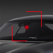 Car Aromatherapy Solar Powered Warning Light Anti-Theft Caution Lamp LED Interior Sensor Light