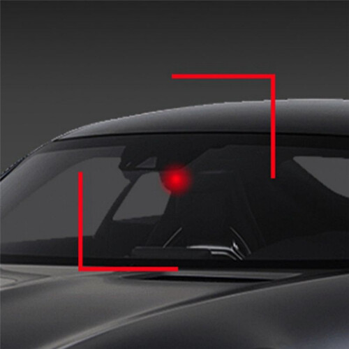 Car Aromatherapy Solar Powered Warning Light Anti-Theft Caution Lamp LED Interior Sensor Light