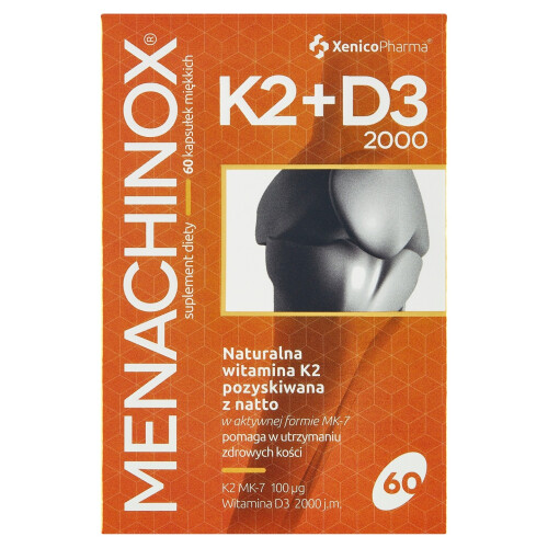Xenico Pharma Menachinox K2 + D3 2000 60 kapsułek