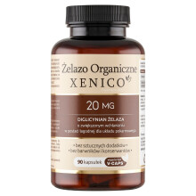 Xenico Pharma Żelazo Organiczne 20mg 90 kapsułek