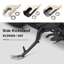 Extensor de Descanso de Motocicleta, Base de Extensão de Suporte Lateral para  R1300GS R 1300 GS Adventure 2023 2024, Preto