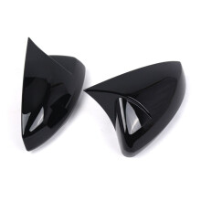 1Pair Car Rearview Mirror Cover Ox Horn Shell 2G0857537 2G0857538 for 2018-2022 Side Mirror Cap Trim Housing