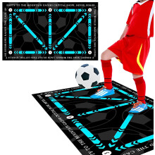 Rutschfeste Trainingsmatte Fußball Spielkontrolle Blau 60x90 cm — fußball trainingstischmatte, rutschfeste trainingmatte, ballkontrolle training