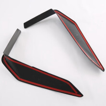 For  X1 U11 2023 2024 XLine Front Bumper Air Vent Splitter Lip Fog Lamp Grille Trim Accessories - Black